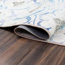 My Magic Carpet Leilani Damask Washable Area Rug 5'x7'