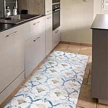 My Magic Carpet Leilani Damask Washable Runner Rug 2.5'x7'