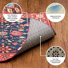 My Magic Carpet Miya Leopard Washable Area Rug 5'x7'