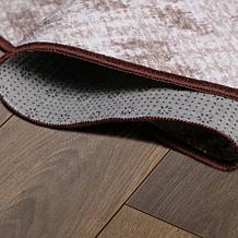 My Magic Carpet Miya Leopard Washable Round Area Rug 6'