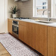 My Magic Carpet Miya Leopard Washable Runner Rug 2.5'x10'