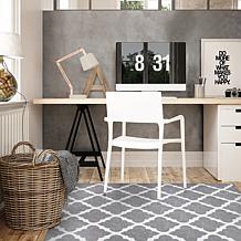 My Magic Carpet Moroccan Trellis Washable Area Rug 3'x5'