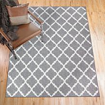 My Magic Carpet Moroccan Trellis Washable Area Rug 5'x7'