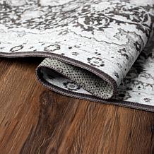 My Magic Carpet Parviz Grey Washable Runner Rug 2.5'x10'