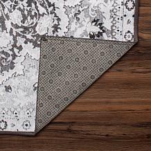 My Magic Carpet Parviz Grey Washable Runner Rug 2.5'x7'