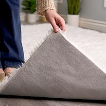 My Magic Carpet Shag White Washable Area Rug 5'x7'