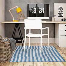 My Magic Carpet Tratti Offset Stripe Washable Area Rug 3'x5'