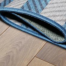 My Magic Carpet Tratti Offset Stripe Washable Rug 5'x7'