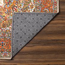 My Magic Carpet Zahara Amber Washable Runner Rug 2.5'x7'