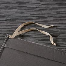 N Natori Hanae Cotton Blend 3-piece King Duvet Cover Set - Grey