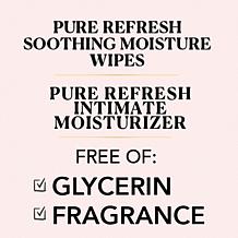 Nakery 4pc Pure Refresh Wipes + Intimate Moisturizer Collection