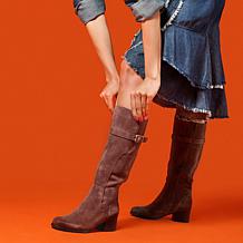 Naturalizer Kenna Leather or Suede Tall Riding Boot - Wide Calf