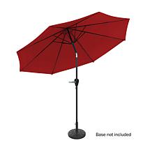 Nature Spring 10' Patio Umbrella with Auto Tilt & Easy Crank - Red