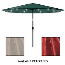 Nature Spring 10' Patio Umbrella with LED Lights - Green