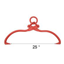 Nature Spring 25" Skidding Tongs with Ring - Red