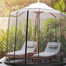 Nature Spring 9' Patio Umbrella Bug Net - Black