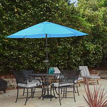 Nature Spring 9' Patio Umbrella with Easy Crank - Blue
