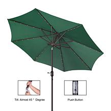 Nature Spring 9' Patio Umbrella with LED Lights - Green