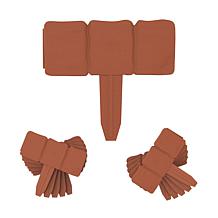 Nature Spring Garden Edging Stone-Look Border Plastic Lawn Stakes 10Pk