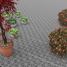 Nature Spring Interlocking Diamond Pattern Patio and Deck Tiles