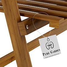 Nature Spring Ladder Plant Stand 4Tier Freestanding Storage Shelf- Tan