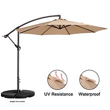 Nature Spring Offset Swivel Patio Umbrella - Beige