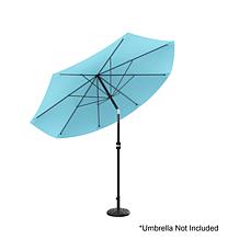 Nature Spring Patio Umbrella Stand and Base - Black