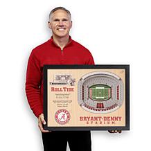 NCAA AL Crimson Tide StadiumViews 3-D Wall Art - Bryant-Denny Stadium 