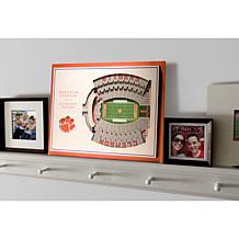 NCAA Clemson Tigers StadiumViews 3-D Wall Art - Memorial Stadium 