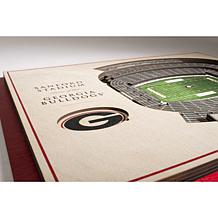 NCAA Georgia Bulldogs StadiumViews 3-D Wall Art - Sanford Stadium 