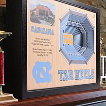 NCAA NC Tar Heels StadiumViews 3-D Wall Art - Dean E. Smith Center 