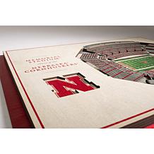 NCAA Nebraska Cornhuskers StadiumViews 3-D Wall Art - Memorial Stad...