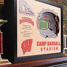 NCAA Wisconsin Badgers StadiumViews 3-D Wall Art- Camp Randall Stad...