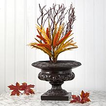 Nearly Natural 23 in. Sorghum Harvest Flower Bouquet Set of 3
