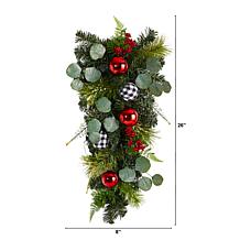 Nearly Natural 26” Holiday Christmas Greenery Ornament Artificial Swag