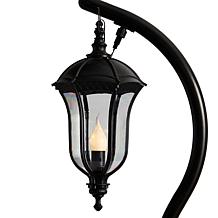 Nearly Natural 5 Ft. Holiday Decorated Lamp Post with 30 LED