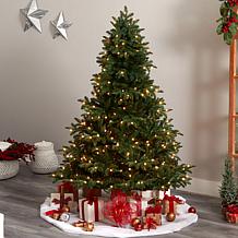Nearly Natural 6’ Artificial Spruce Christmas Tree with 400 Lights