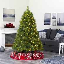 Nearly Natural 6 Ft. Christmas Tree with 300 Clear LED Lights