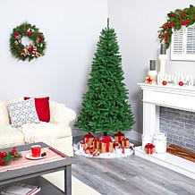 Nearly Natural 6.5 Ft. Fir Christmas Tree with 350 Clear LED Lights