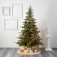Nearly Natural 7 Ft. Artificial Christmas Tree with 450 Clear Lights