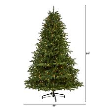 Nearly Natural 7 Ft. Artificial Christmas Tree with 500 Lights