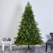 Nearly Natural 7 Ft. Colorado Mountain Fir Christmas Tree with 500 LED