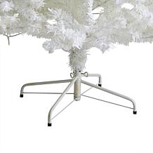 Nearly Natural 7' White Christmas Tree with 350 Clear LED Lights