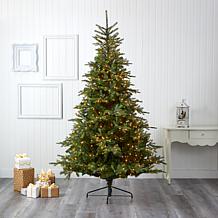 Nearly Natural 8 Ft. Artificial Christmas Tree with 650 Clear Lights