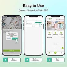 Nelko P21 Bluetooth Label Printer with 100pc Roll and 180pc Roll