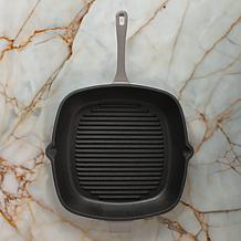 Neo 11" Cast Iron Square Grill Pan, Oyster
