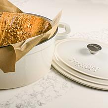Neo Enameled Cast Iron 13" Oval Dutch Oven 8qt, Meringue