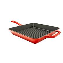 Neo Enameled Cast Iron 2-piece Fry Pan and Grill Pan Set