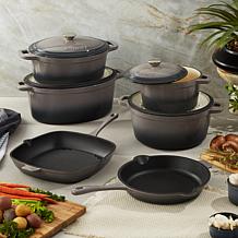 Neo Enameled Cast Iron 8" Round Dutch Oven 3qt, Oyster