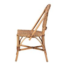 Neola Tropical Rattan Dining Chair 18"W x 20.75"D x 34.25"H